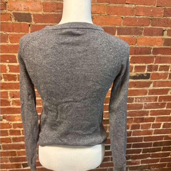 Womens Philosophy gray Cashmere snowflake sweater - Picture 2 of 4
